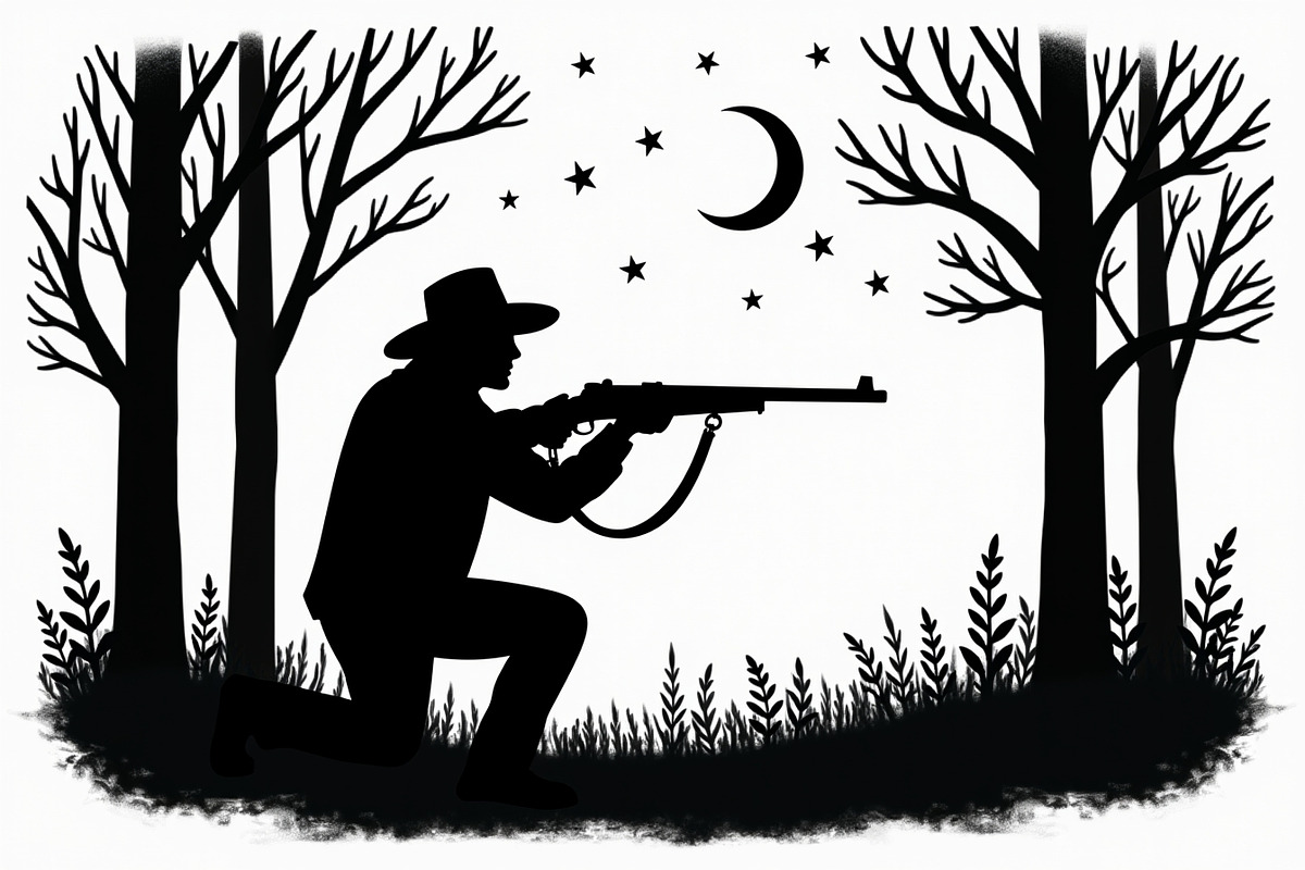 Camouflage Hunter Silhouette Vector, an Illustration by Amazin_art (Photo 5 of 10)