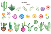 Watercolor Mexican Llamas & Cacti, an Animal Illustration by MayaNavits (Thumbnail 4 of 12)
