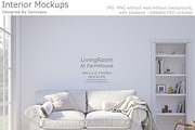 Interior Mockup, Living Room Mockup, a Household Mockup by Designed By Gorovaya (Thumbnail 1 of 9)