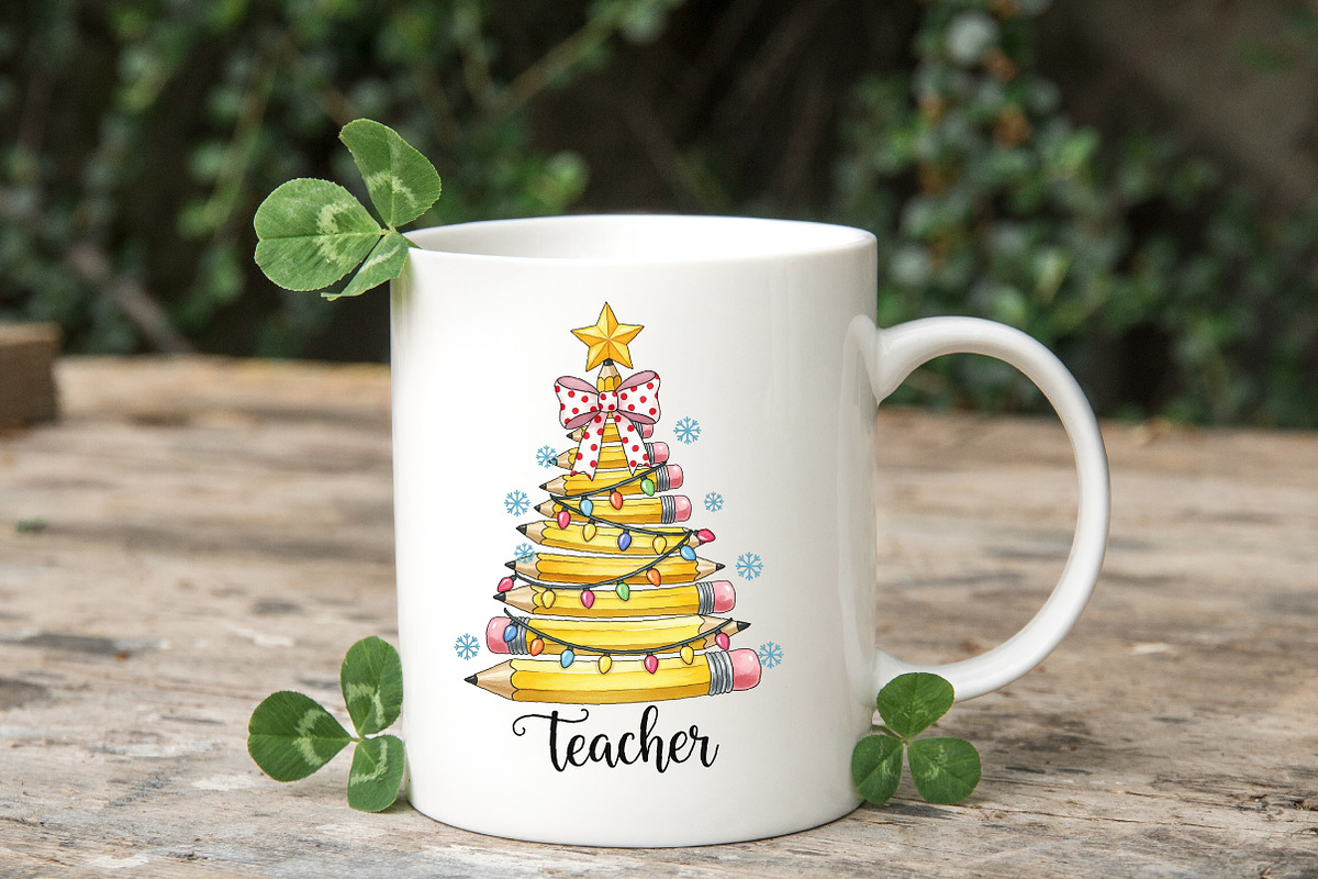 Christmas Pencil Tree Teacher Png, an Illustration by Designworld (Photo 5 of 5)