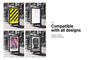 City Light Bus Stop Poster Mockup