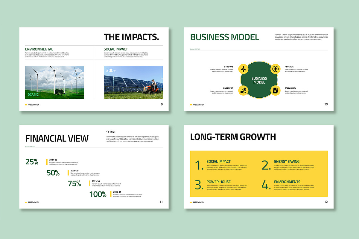 Green Energy Sustainability, a Presentation Template by Mighty-Slide (Photo 4 of 5)