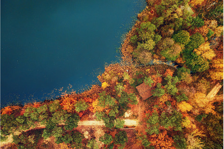 Aerial view of river, a Nature Photo by Nature and travel