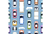 Winter cars and trucks top view, a Pattern Graphic by Yayasya (Thumbnail 1 of 3)