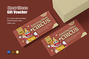 Show Circus Gift Voucher, a Print Template by Esensifiksi.studio (Thumbnail 1 of 2)