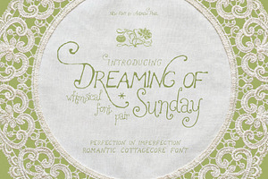 Dreaming of Sunday - Whimsical Font