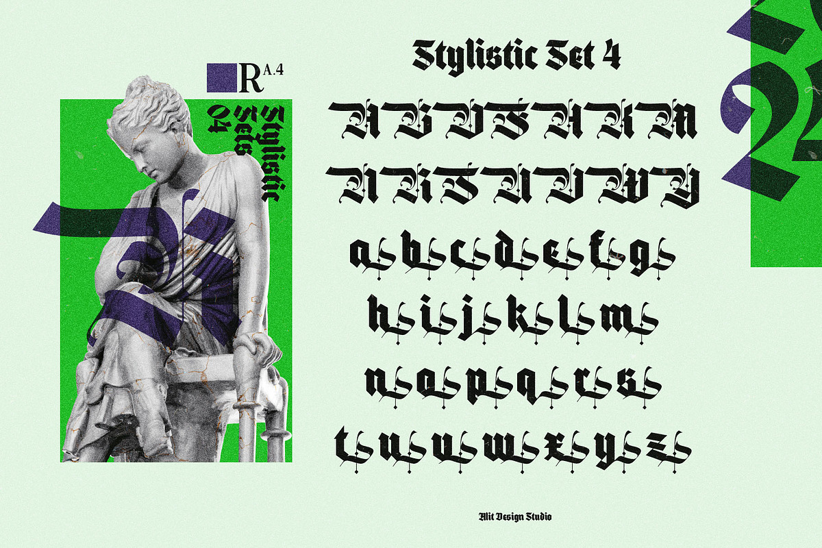 Black Brave Typeface, a Blackletter Font by alit design (Photo 12 of 21)