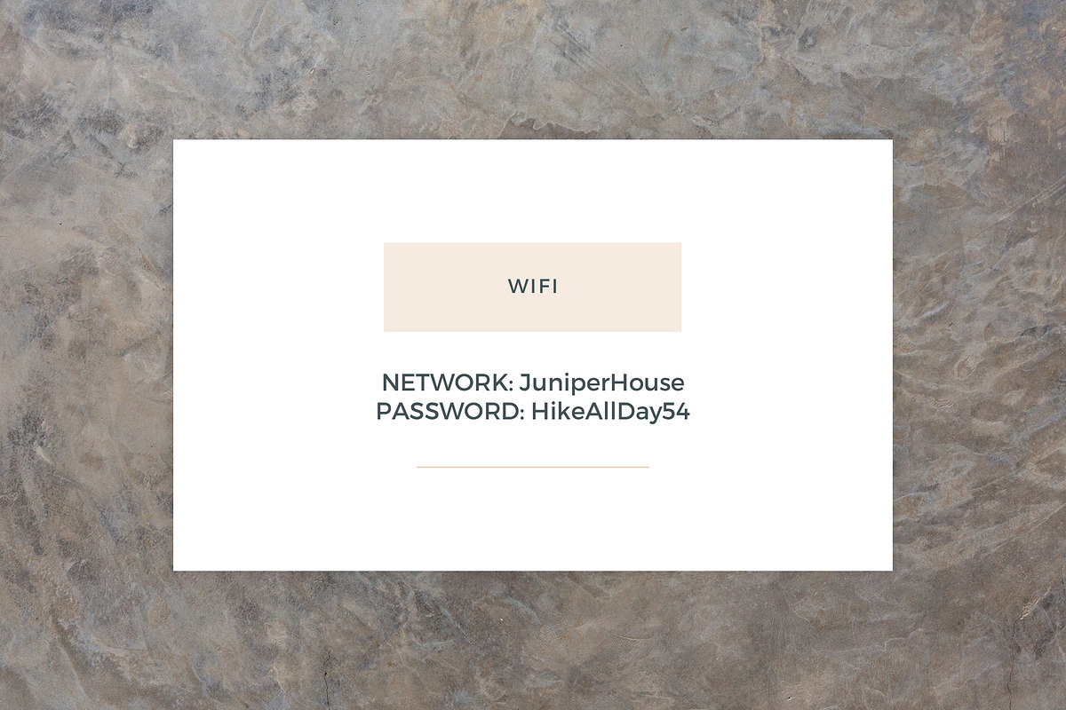 Arches Info Signs for Airbnb Hosts, a Templates & Theme by Kin Studio (Photo 5 of 8)