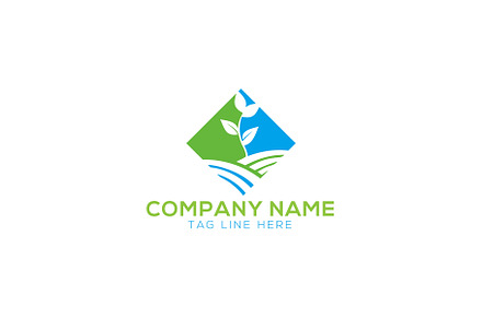 Agro farm logo design template