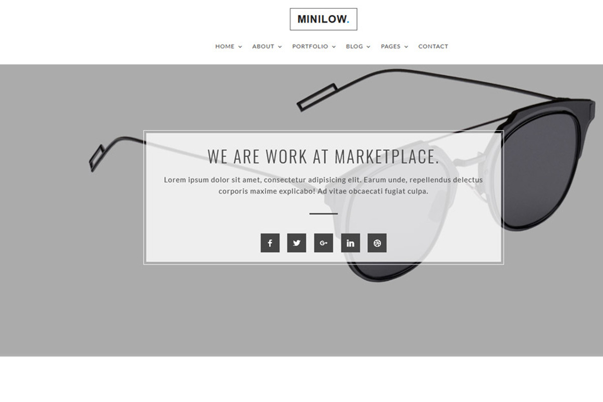 Minilow - Minimal portfolio template, a HTML Template by techboot (Photo 4 of 6)