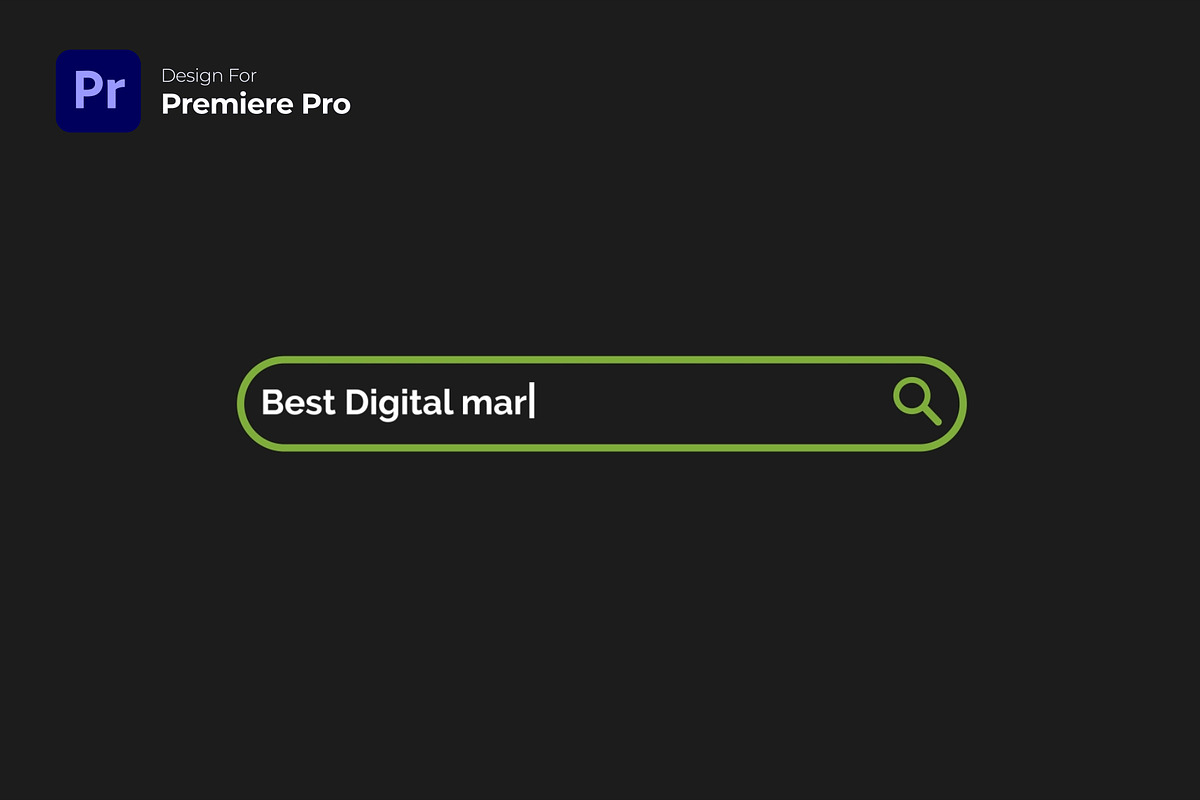 Logo Search Animation | Premiere Pro, a Templates & Theme by Gatamotion (Photo 1 of 2)