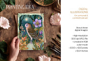 Forest Friends Botanicals Card Set, an Animal Illustration by The Dutch Lady Designs (Thumbnail 6 of 7)