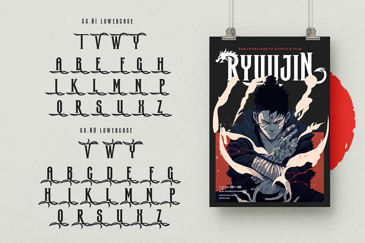 Power of Dragon Typeface, a Serif Font by alit design (Photo 19 of 21)