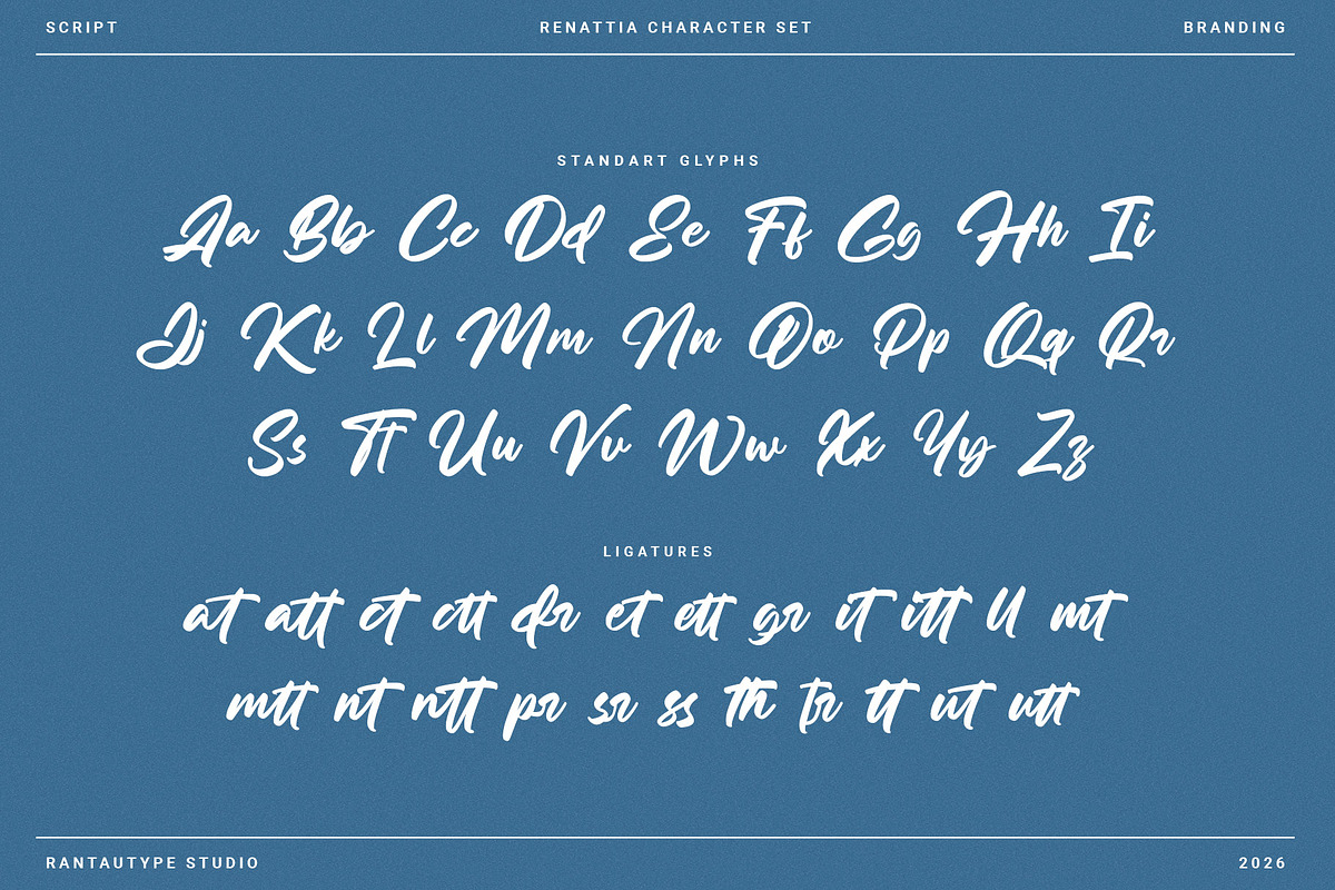 Renattia Branding Script Font, a Script Font by RantautypeStudio (Photo 16 of 17)