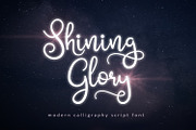 Shining Glory Script Font, a Script Font by LetterJos (Thumbnail 1 of 10)