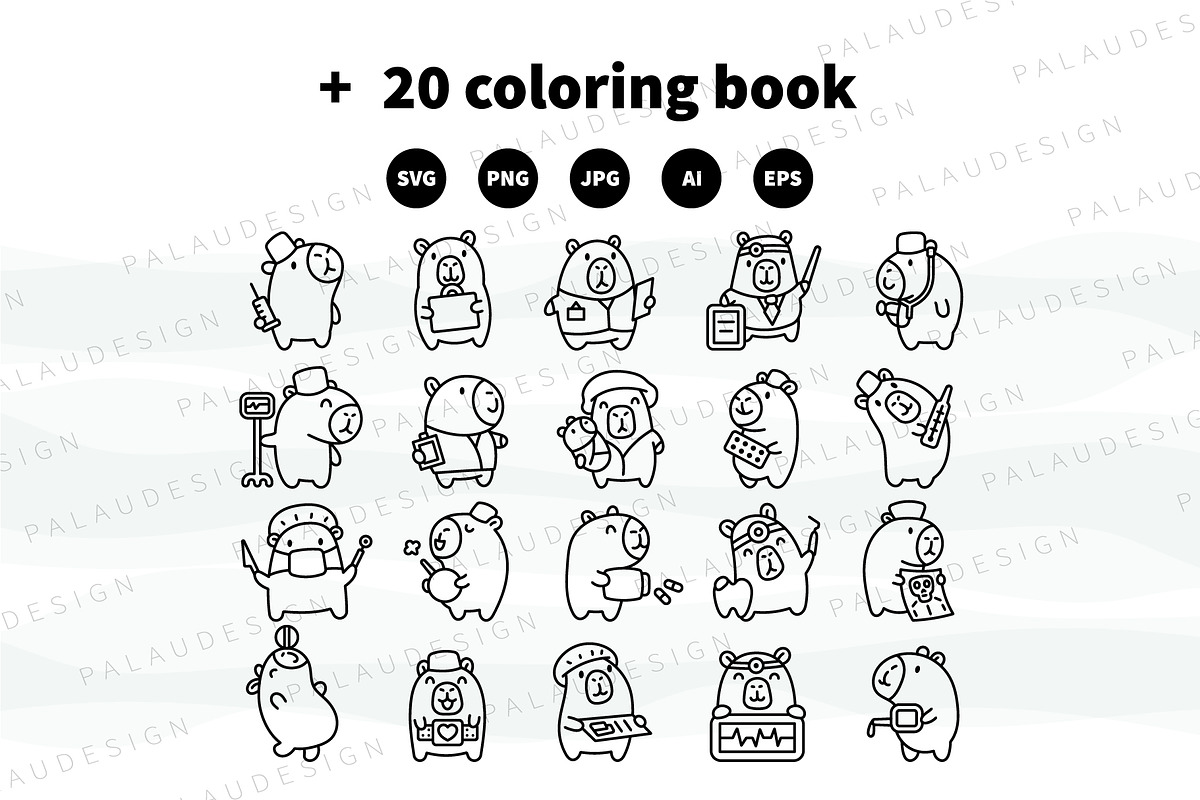 Medical Capybara Clipart, a Healthcare Illustration by Palau (Photo 9 of 10)