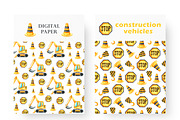 Construction vehicles watercolor set, a Transportation Illustration by SabinaWatercolorArt (Thumbnail 6 of 20)