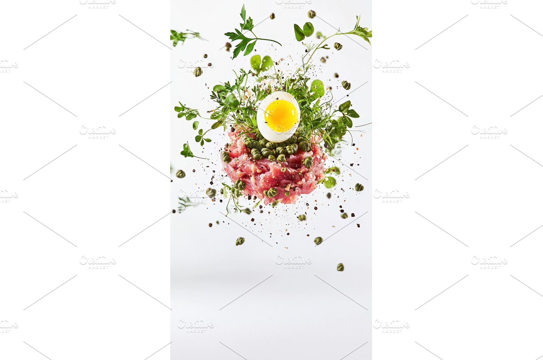 Gourmet Tartar with Egg and Capers, a Food & Drink Photo by Rodica Ciorba