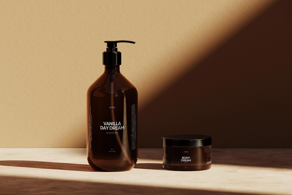 Aura Cosmetic Mockup Collection, a Packaging Mockup by Mockup Line (Photo 7 of 8)