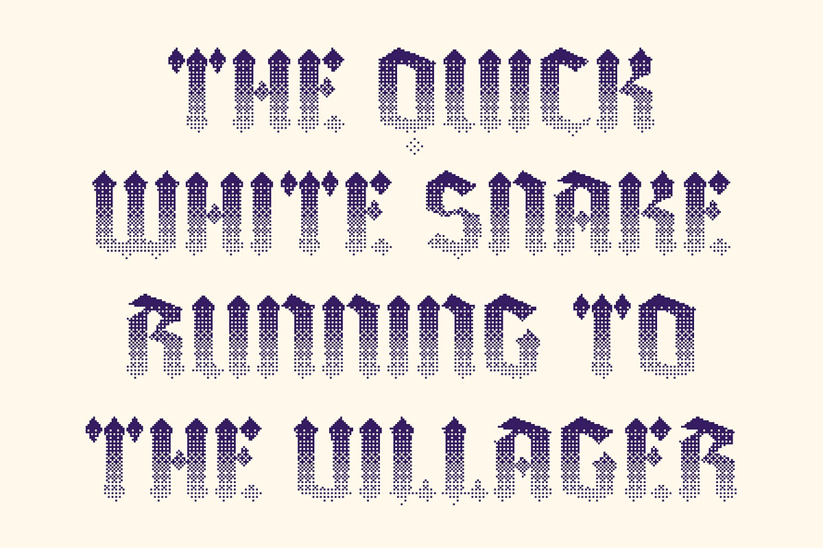 CS Vasco Halfpixel, a Blackletter Font by Craft Supply Co. (Photo 6 of 8)