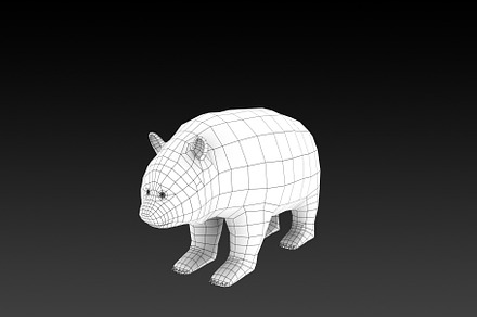 Low Poly Panda 3D Model, an Animal 3D Model by theresumepark
