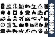 Industrial Oil And Energy Icons Set, an Illustration by designvectx (Thumbnail 1 of 3)