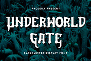 UnderworldGate - Blackletter Font, a Blackletter Font by AQR Studio (Thumbnail 1 of 9)