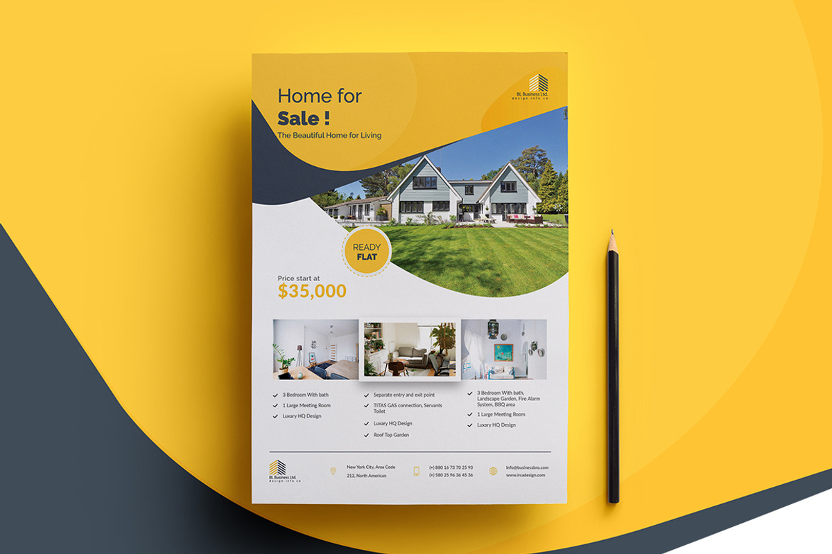 Real Estate Flyer, a Flyer Template by Addaxx (Photo 2 of 2)