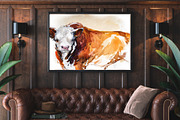 Powerful Bulls: Clipart Vol. 3, an Animal Illustration by FineArt (Thumbnail 5 of 7)