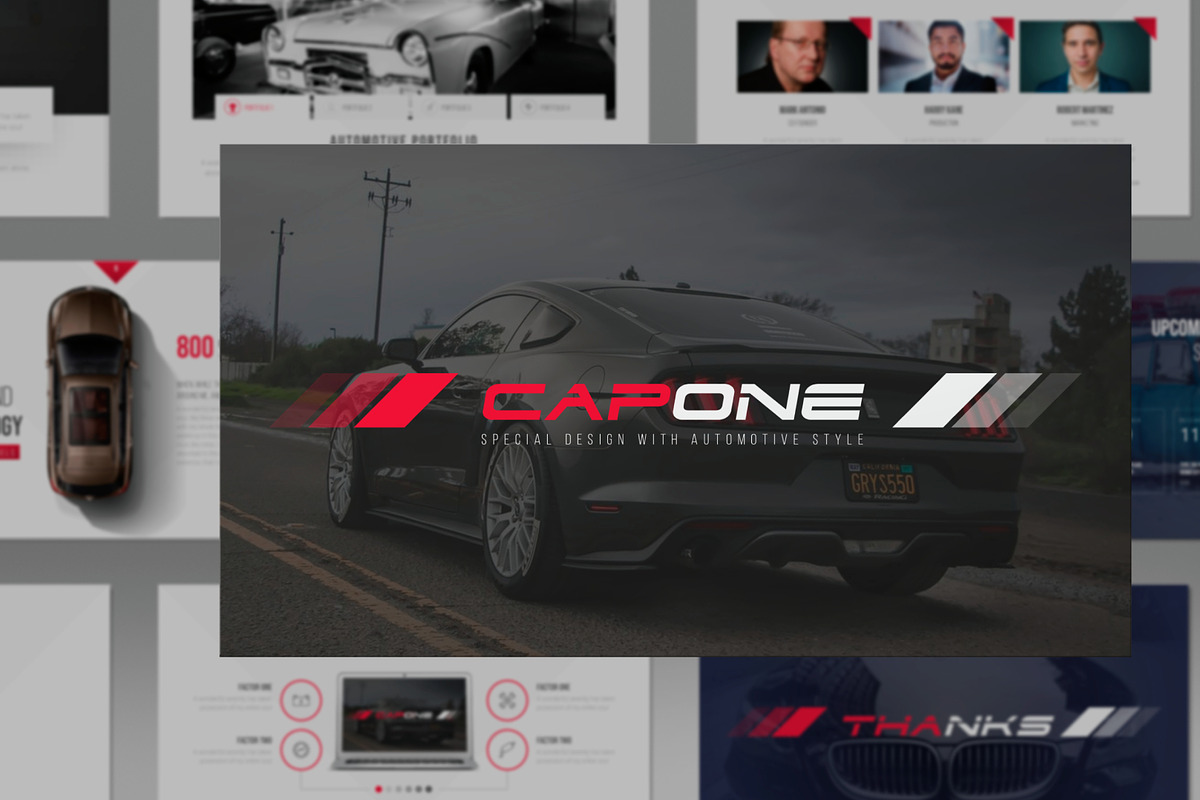 Automotive Powerpoint Template, a Presentation Template by PaperMoon (Photo 3 of 7)