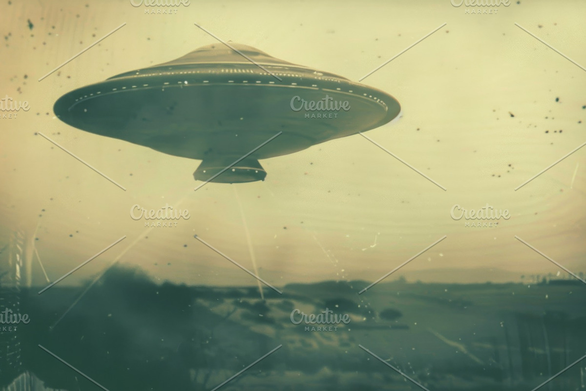 97 UFO objects flying in the sky, a Transportation Photo by Handmadefont (Photo 91 of 101)