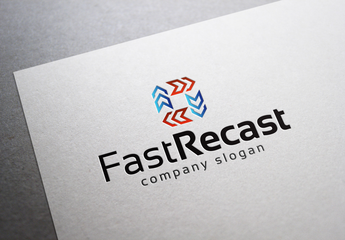 Fast Recast Logo, a Branding & Logo Template by EmilGuseinov