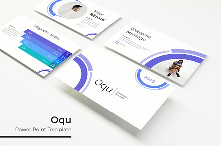 Oqu Power Point Template, a Magazine Template by KAZ by IanMikraz Studio