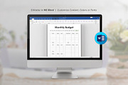 Canva Budget Planner, a Stationery Template by DesignDevisers (Thumbnail 9 of 10)