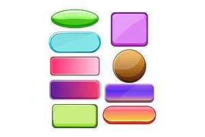 Colorful glossy user interface web, an Object Graphic by pikepicture