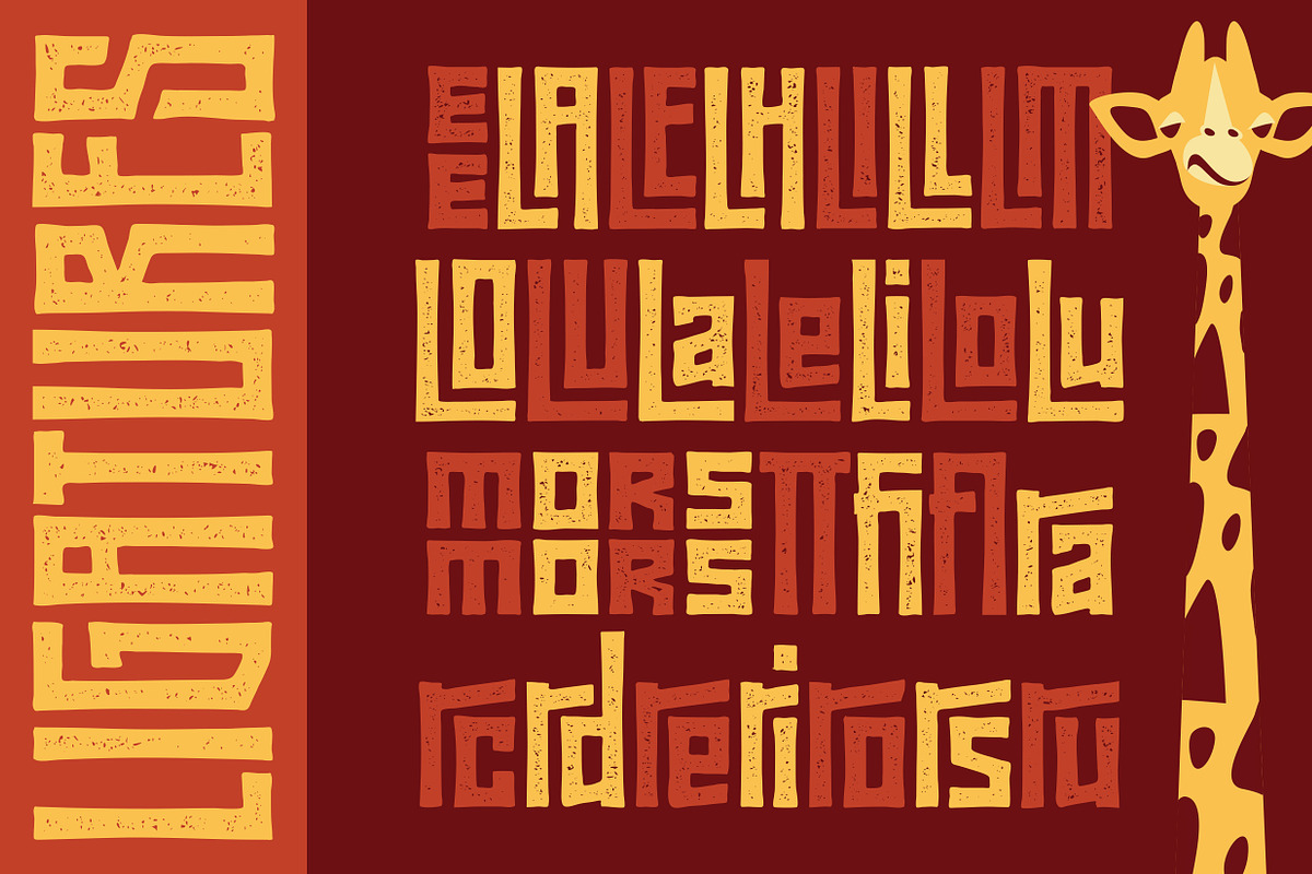 MAKALO - Ethnic Tribal Fonts, a Font by Konstantine Studio (Photo 9 of 12)