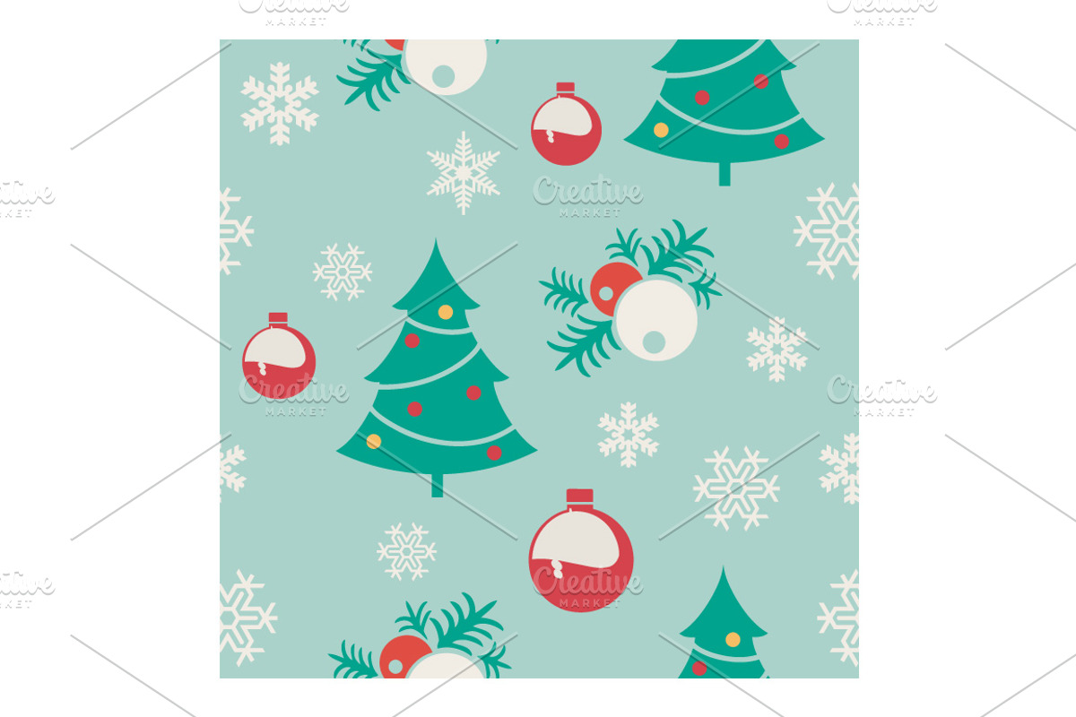 Seamless pattern for Christmas, a Pattern Graphic by AlexZeL (Photo 2 of 5)