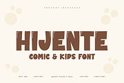 Hijente - Bubble Font, a Sans Serif Font by Iqsiart Studio (Thumbnail 1 of 7)