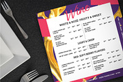 Square Restaurant Menu Template, a Flyer Template by BrandPacks (Thumbnail 1 of 4)