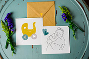 BABY WORLD LINE ART COLLECTION, an Illustration by ArtOLB (Thumbnail 6 of 6)