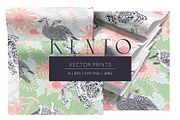 Kento Vector Prints & Motifs, a Pattern Graphic by Pink Linen (Thumbnail 1 of 12)