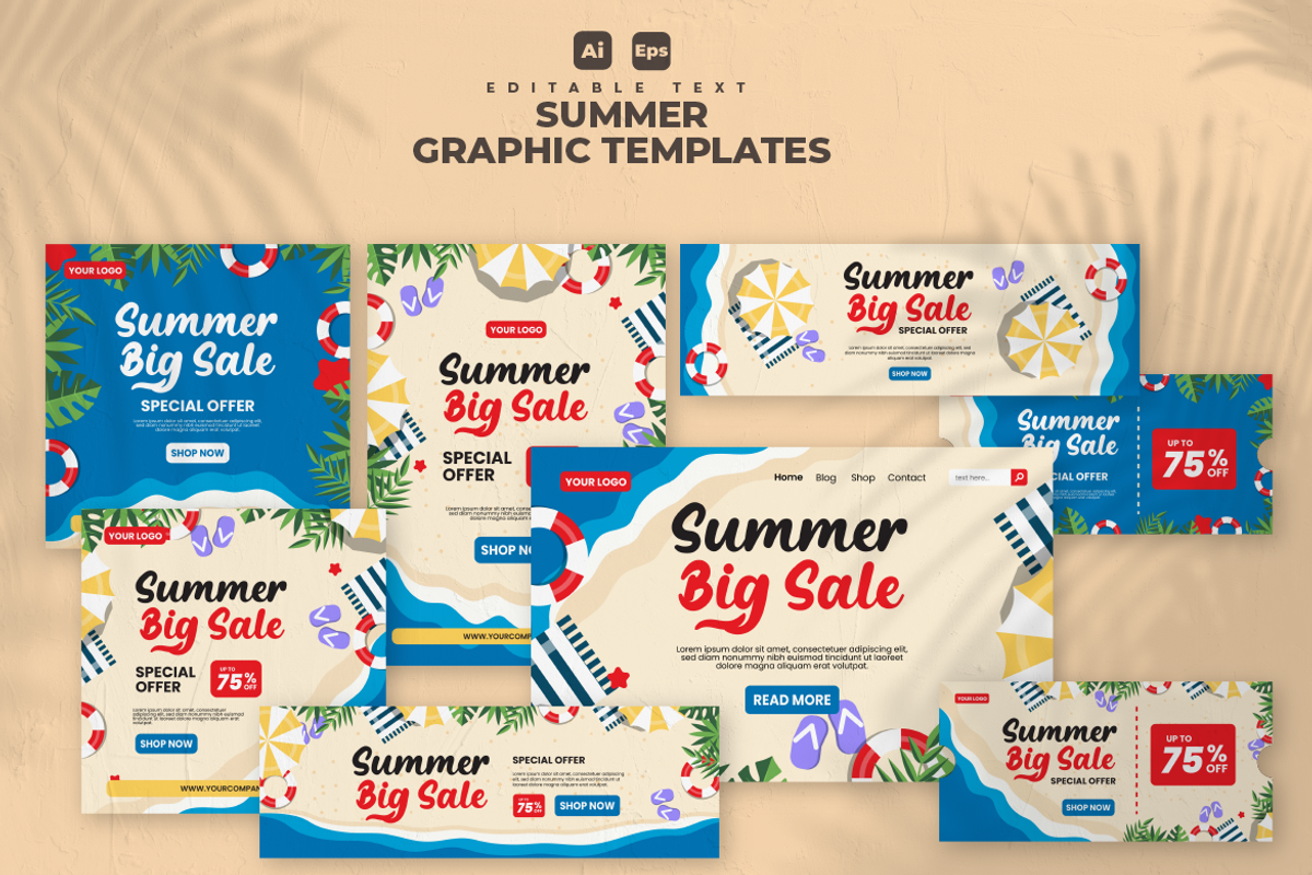 Summer Set Graphic Design V23, a Flyer Template by twinstd (Photo 1 of 6)