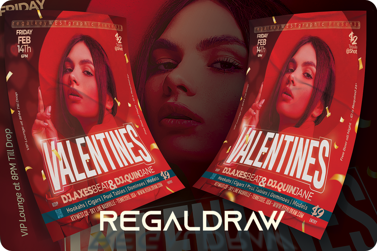 Valentines Day Flyer, a Flyer Template by regalDRAW (Photo 2 of 3)