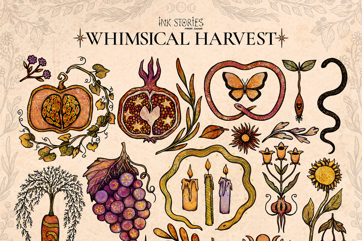 Whimsical Harvest | Lammas and Mabon, a Seasonal Illustration by Ink Stories (Photo 2 of 14)