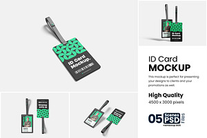 ID Card Mockup, a Product Mockup by bimockup
