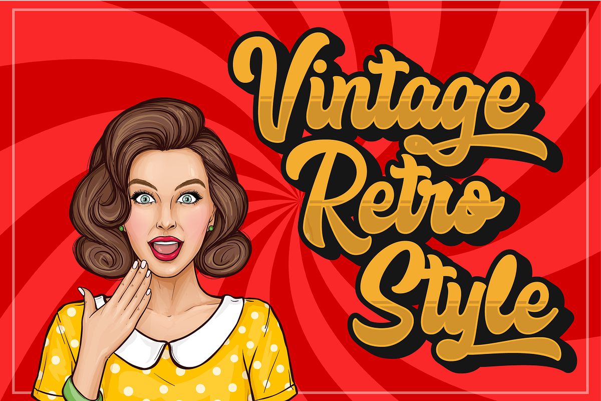 Menlawai - Retro Font with Extrude, a Script Font by ahweproject (Photo 7 of 8)