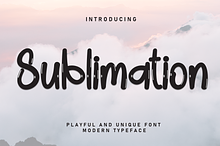 Sublimation | Script Font