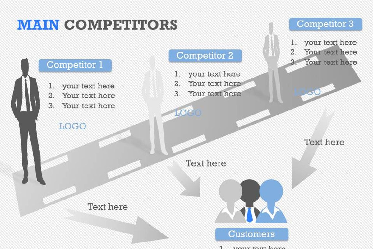Main Competitors PowerPoint Template, a Presentation Template by Yes Presentations (Photo 24 of 26)