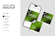 Minimalist Social Media Post Mockup, a Product Mockup by graphypix (Thumbnail 2 of 4)
