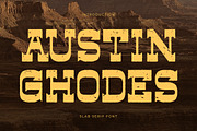 Austin Ghodes Slab Serif Font, a Serif Font by Letterena Studios (Thumbnail 1 of 15)